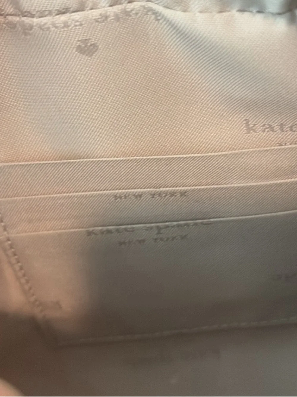 kate spade Quilted Crossbody Bag in Light Blue with Gold Chain